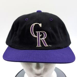 Starter|NWOT Vintage MLB Colorado Rockies Sports Cap Leather With Metal Clasp